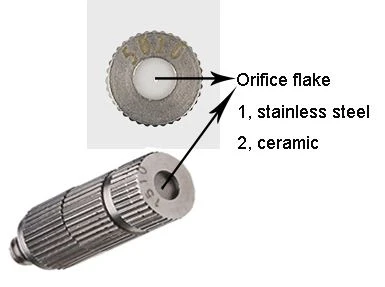 Fog Mist Nozzle Orifice