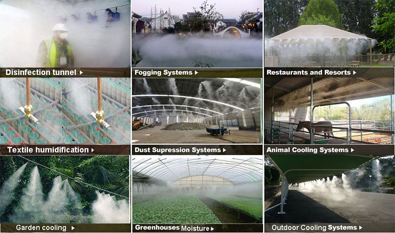 Fog Mist Nozzle Application